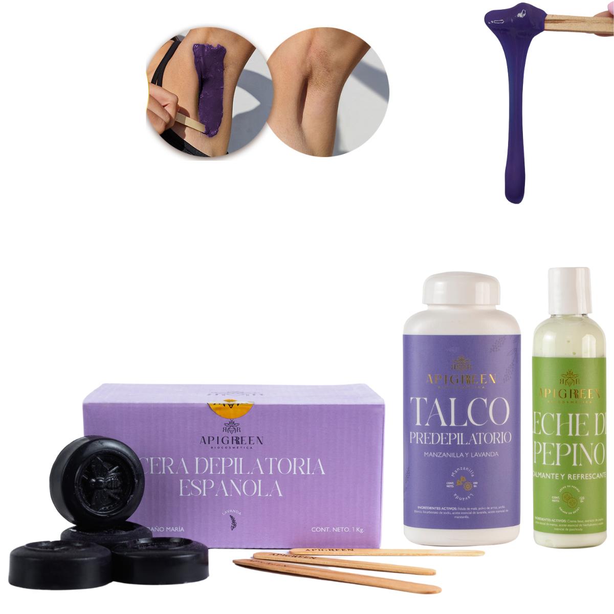 Kit de Depilación Pastillas - Pre y Post