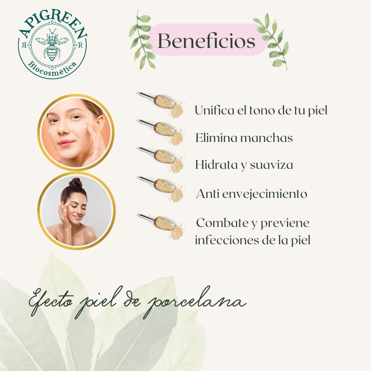 Crema facial aclarante con ácido kojico para una piel uniforme y luminosa