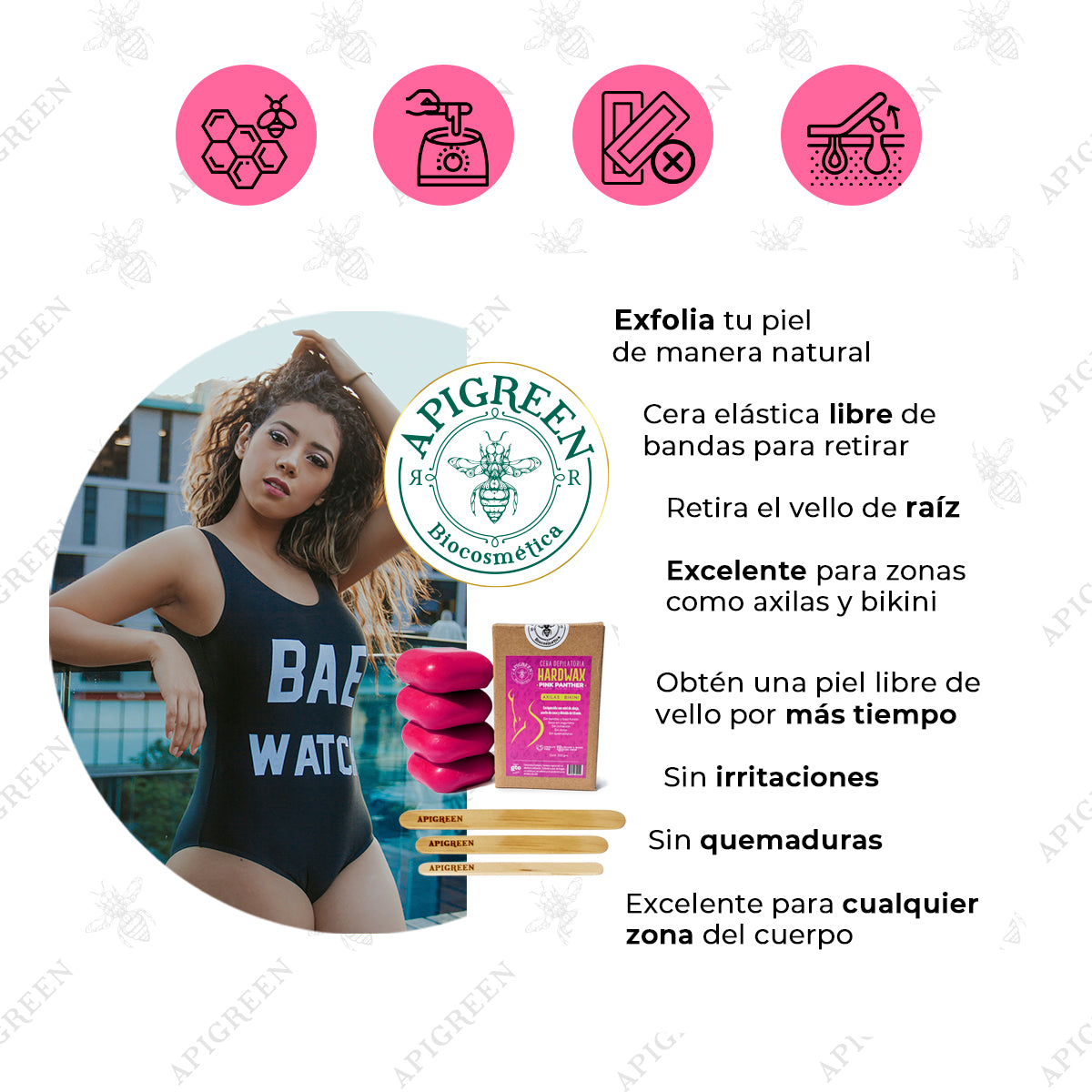 Cera Española Pink Panther Axilas y Bikini 320 g