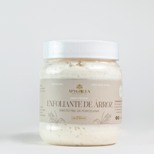 Jabón exfoliante y aclarante de Arroz