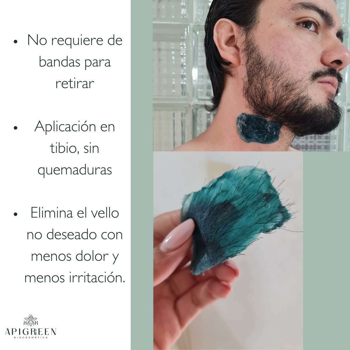 Cera española para hombre, vello muy grueso 400g
