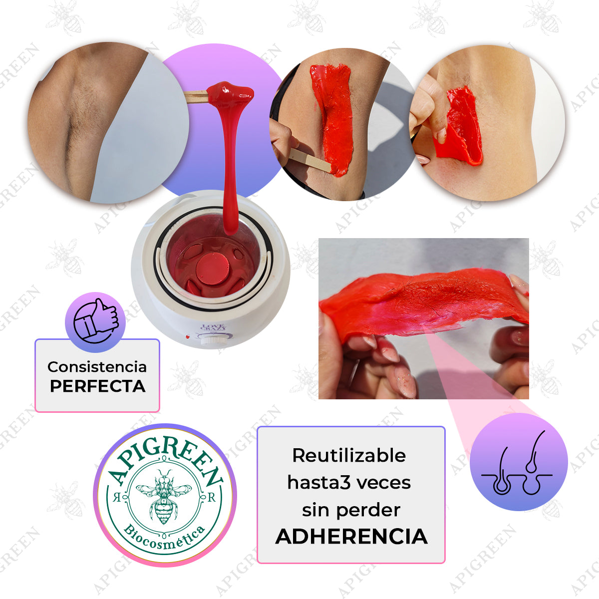 Kit fundidor con 1kg de cera todas las zonas